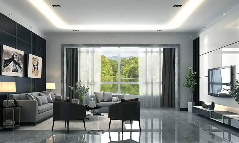 Scène d'été pour la zone de confort