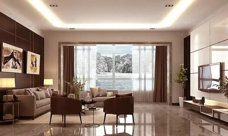 Scène d'hiver pour la zone de confort